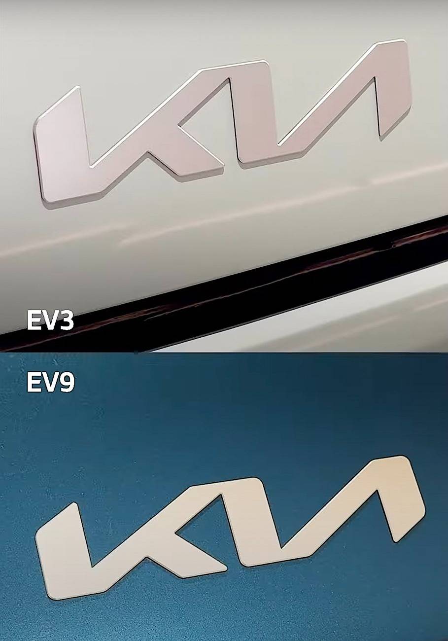 Kia EV3 EV3 vs. EV9 comparison side by side photos logo emblem EV3 vs. EV9 comparison side by side photos pics 17